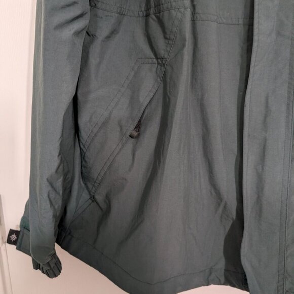 Krispy Kreme Donuts Employee Jacket Size Large Green All Climate Wear Full Zip - Picture 3 of 14